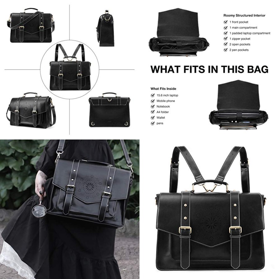 Laptop Backpack 15.6 - Backpack for Women Briefcase Messenger Laptop