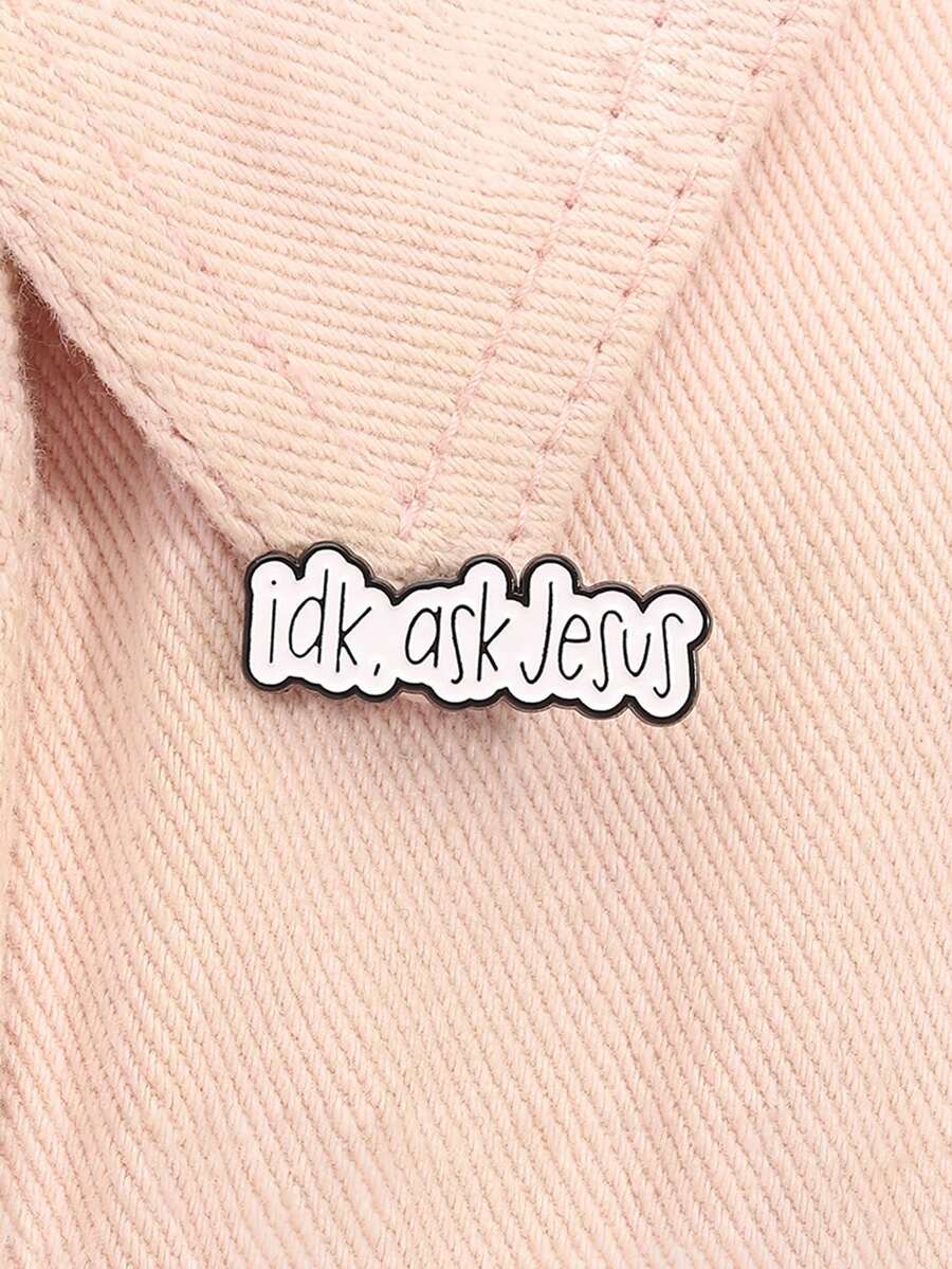 1pc 'Idk, Ask Jesus' Enamel Pi – Fashion Backpack Women recenzja i cena