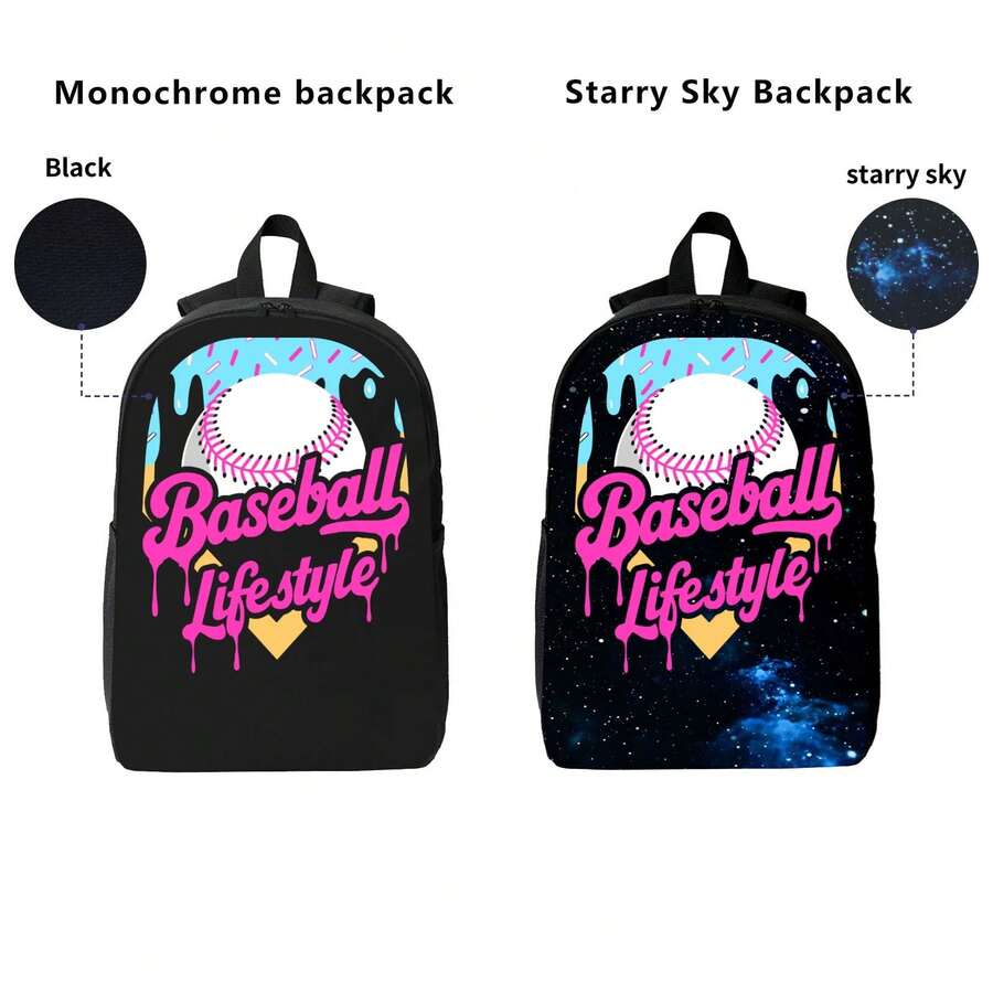 Baseball Drip Design Backpack  – Laptop Backpack 15.6 recenzja i cena
