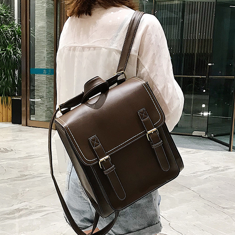 Vintage Backpack Female Pu Lea – Leather Backpack Vintage recenzja i cena