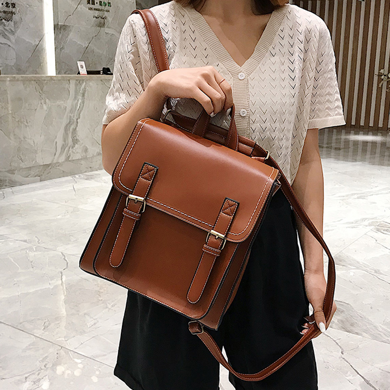 Vintage Backpack Female Pu Lea – Leather Backpack Vintage recenzja i cena