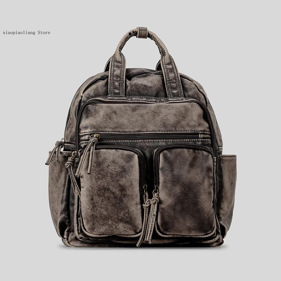 Luxury Soft Washed Pu Leather  – Leather Backpack Vintage recenzja i cena