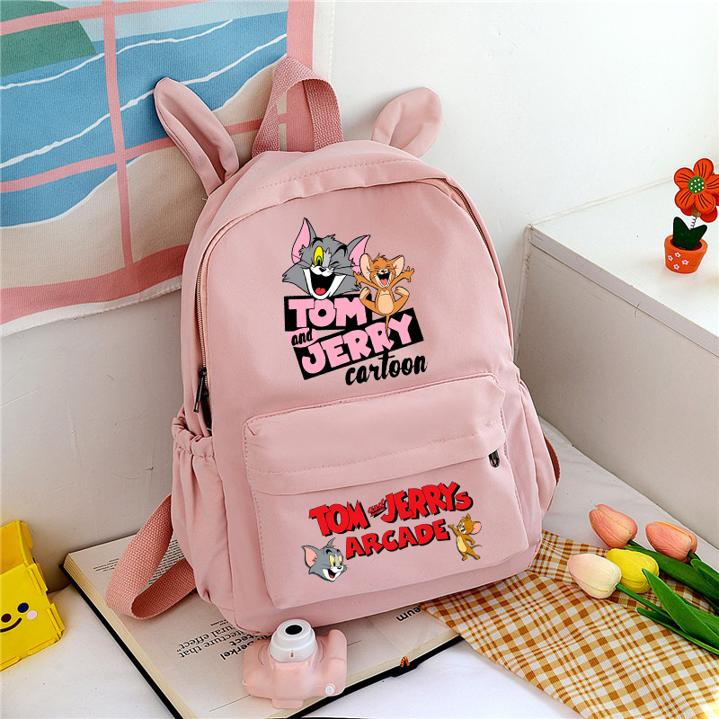 Tom and Jerry Cute School Bag  – School Backpack Teen recenzja i cena
