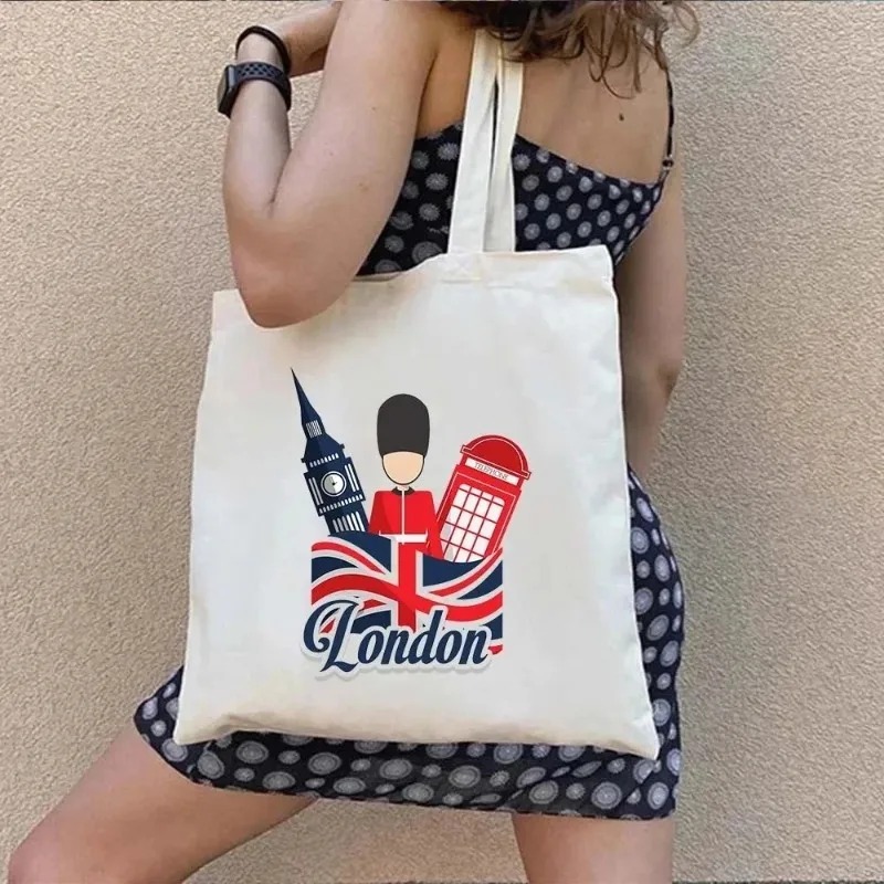 London UK Paris Printing Ladie – Canvas Backpack Casual recenzja i cena