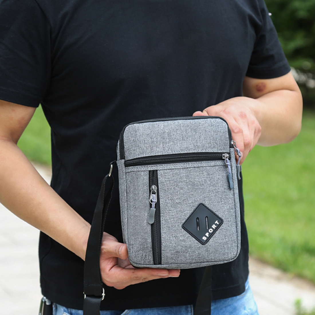 2026 Men's Messenger Bag Cross – Canvas Backpack Casual recenzja i cena