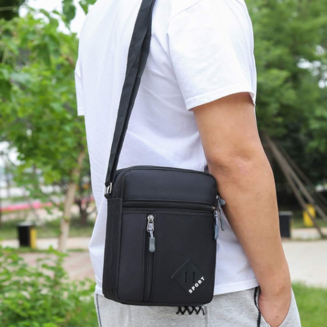 2026 Men's Messenger Bag Cross – Canvas Backpack Casual recenzja i cena