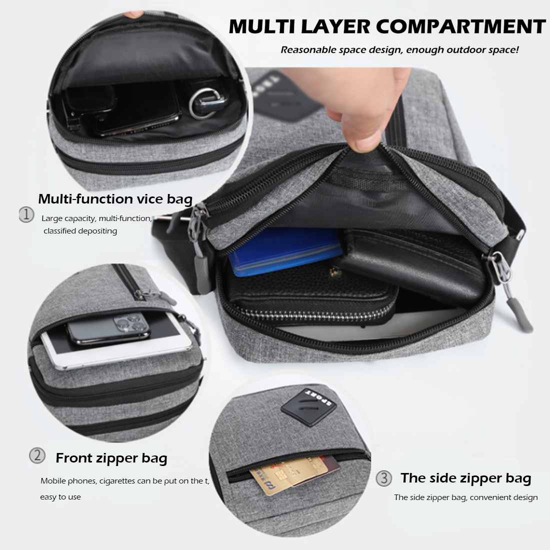 2026 Men's Messenger Bag Cross – Canvas Backpack Casual recenzja i cena