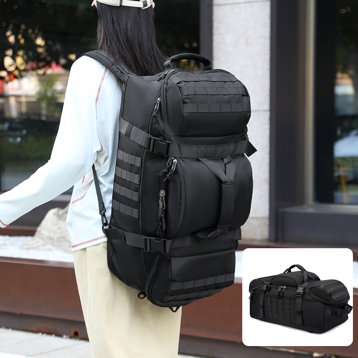 Outdoor Mountaineering Bag 90L – Hiking Backpack Waterproof recenzja i cena