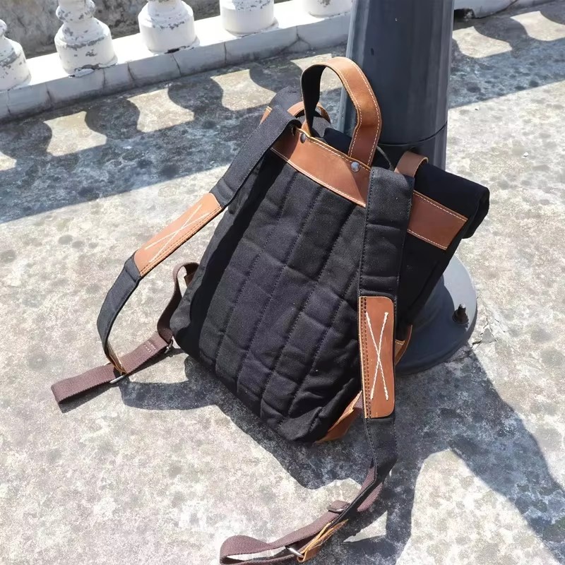 Fashion Men Backpack Waxed Can – Leather Backpack Vintage recenzja i cena