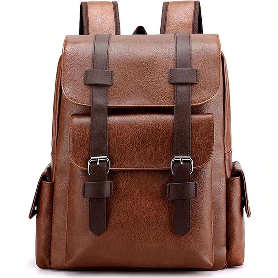 PU Leather Backpack For Men An – Leather Backpack Vintage recenzja i cena