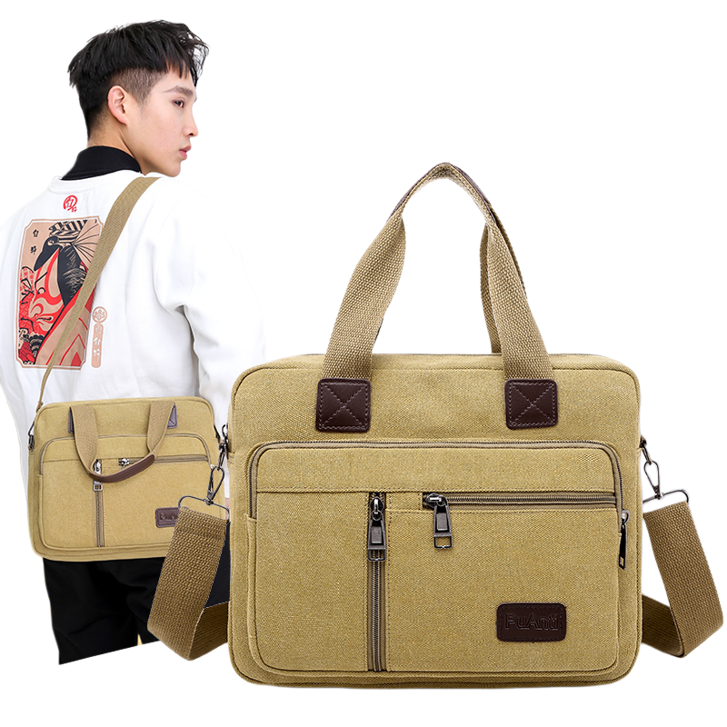 Men's Canvas Travel Handbag La – Canvas Backpack Casual recenzja i cena