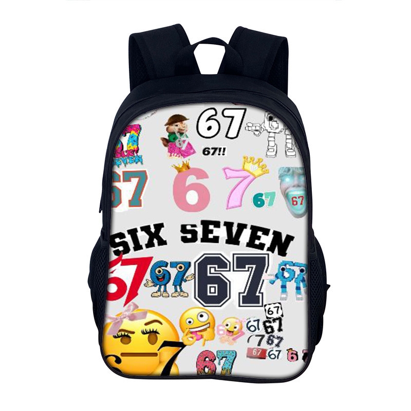 Six Seven 67 Print Lightweight – School Backpack Teen recenzja i cena