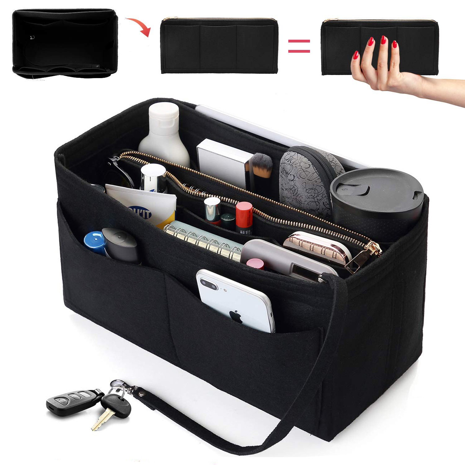 Felt Purse Organizer Insert -  – Backpack Insert Organizer recenzja i cena