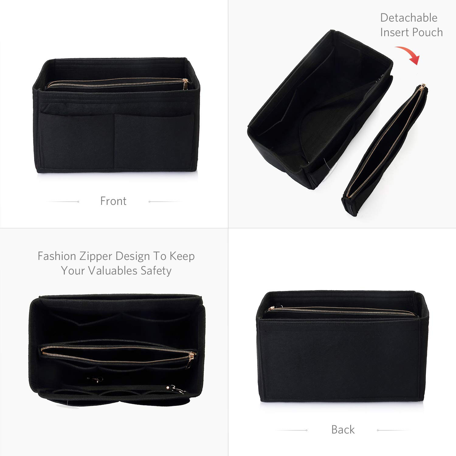 Felt Purse Organizer Insert -  – Backpack Insert Organizer recenzja i cena