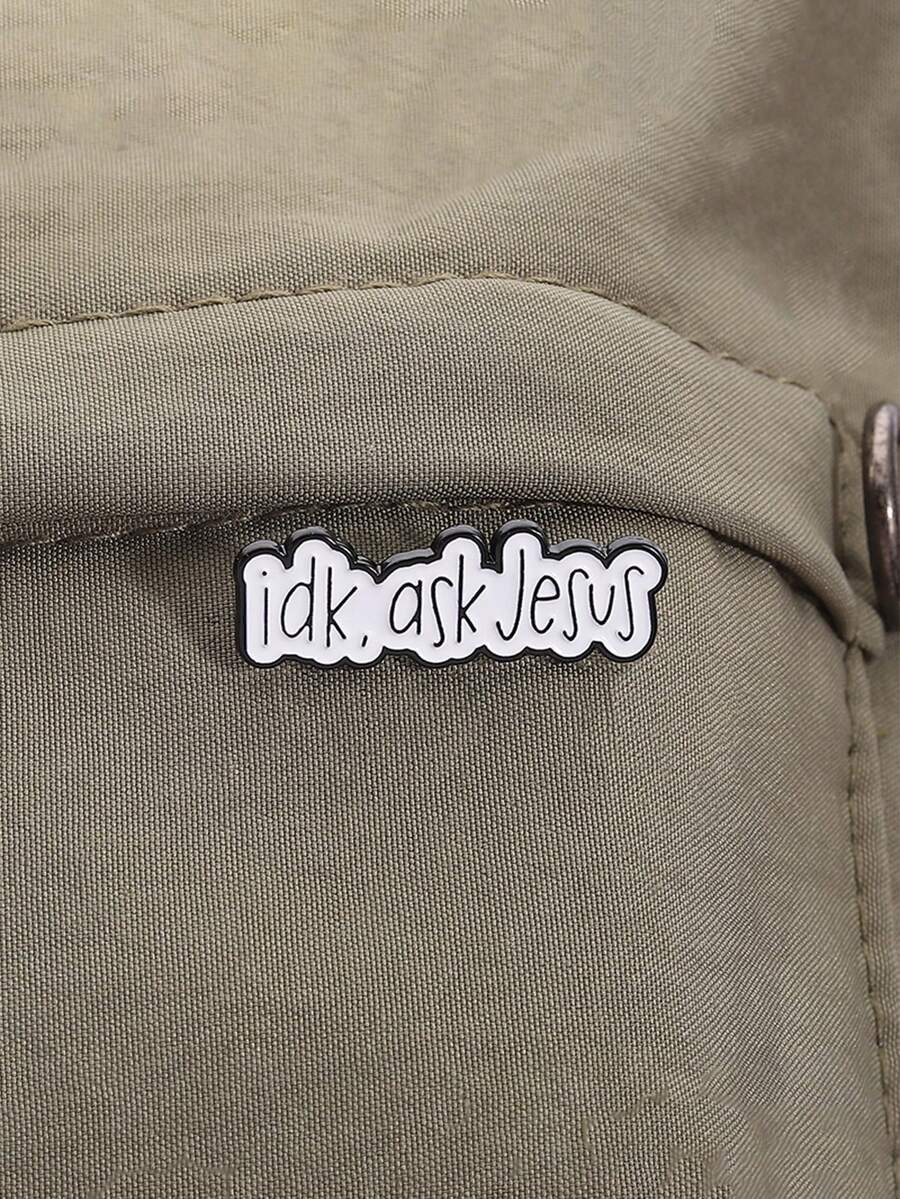 1pc 'Idk, Ask Jesus' Enamel Pi – Fashion Backpack Women recenzja i cena