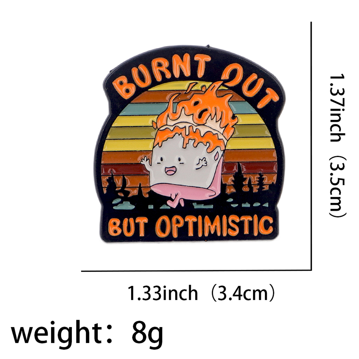 Fire Badges Enamel Pin Brooche – Fashion Backpack Women recenzja i cena