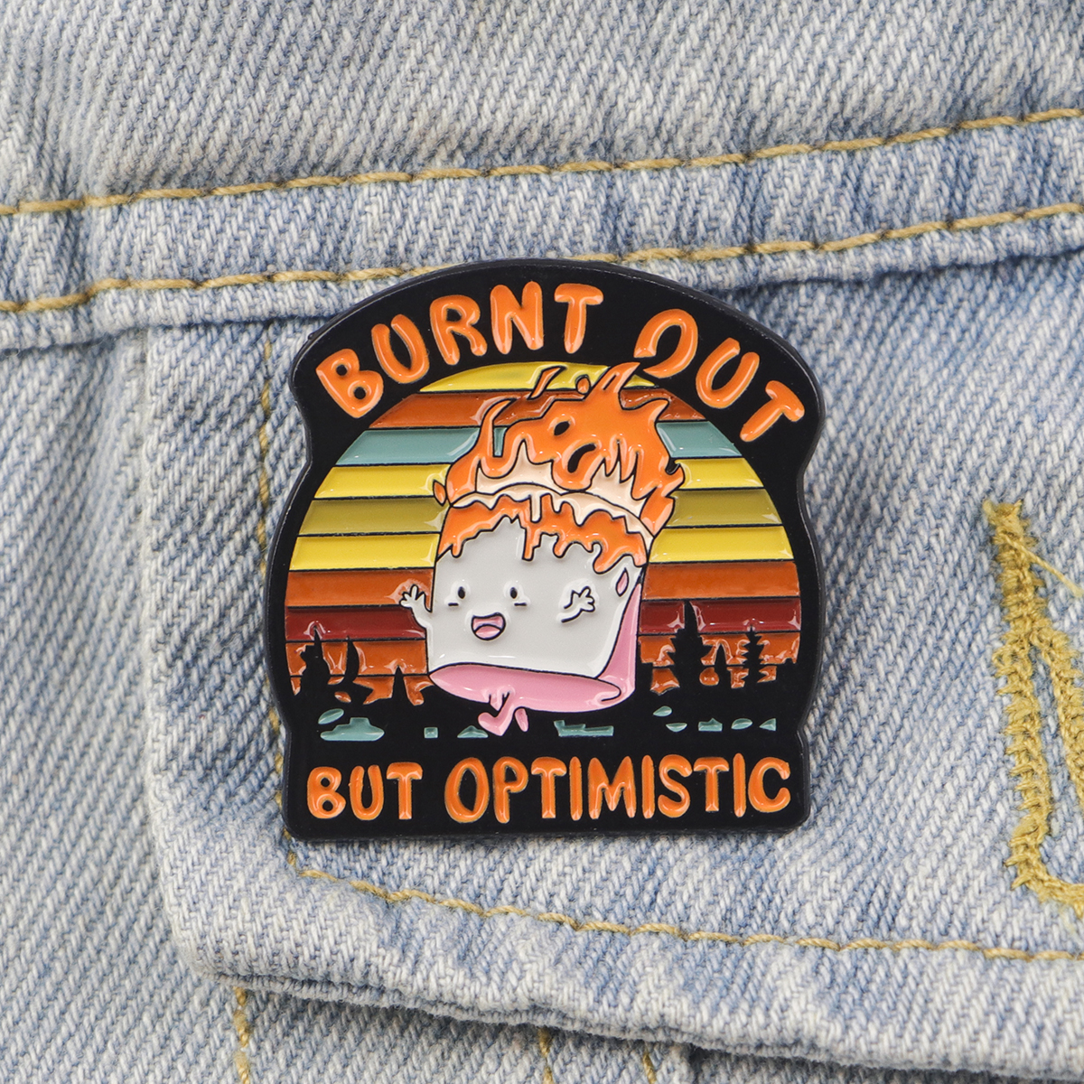 Fire Badges Enamel Pin Brooche – Fashion Backpack Women recenzja i cena