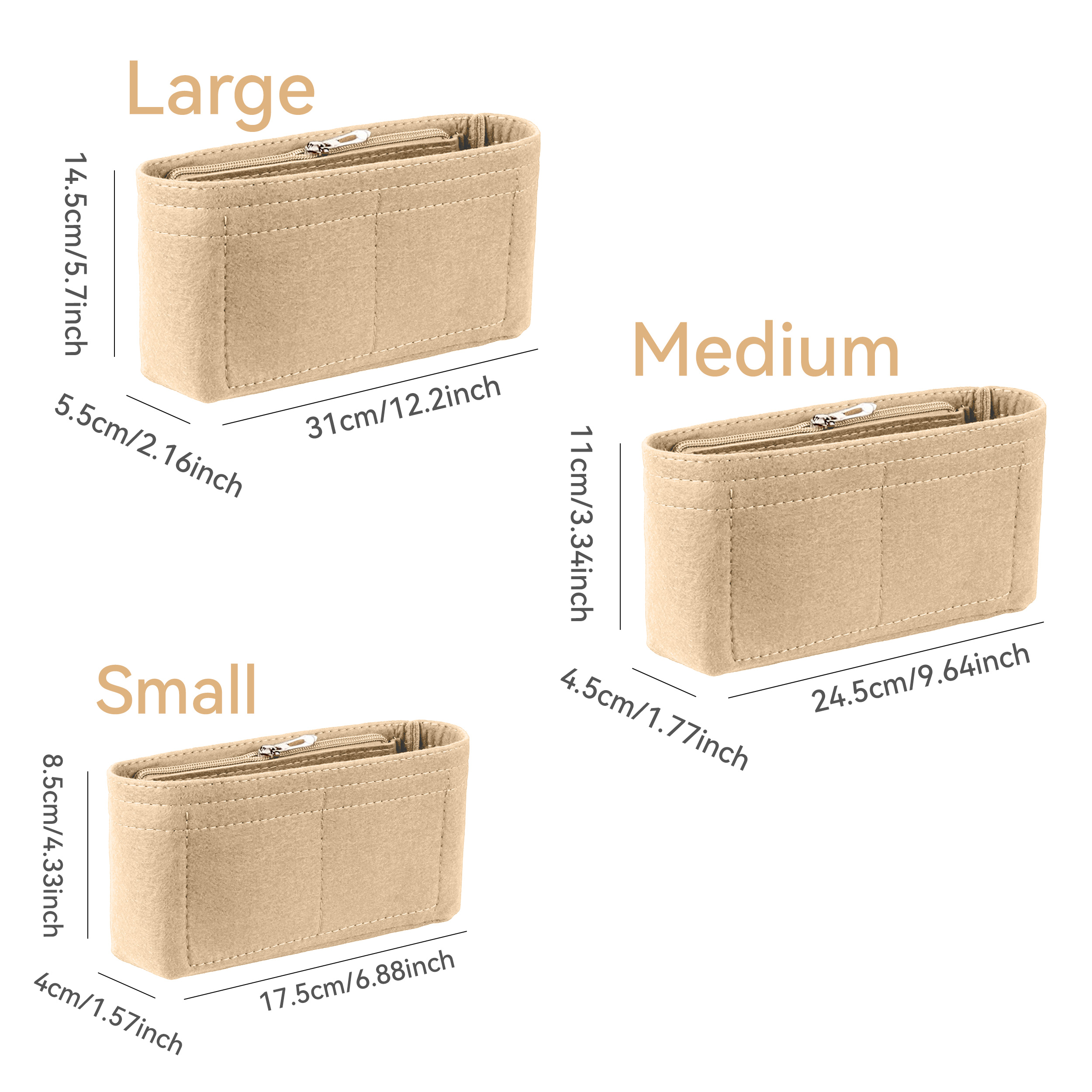Felt Insert Bag Organizer, Mak – Backpack Insert Organizer recenzja i cena