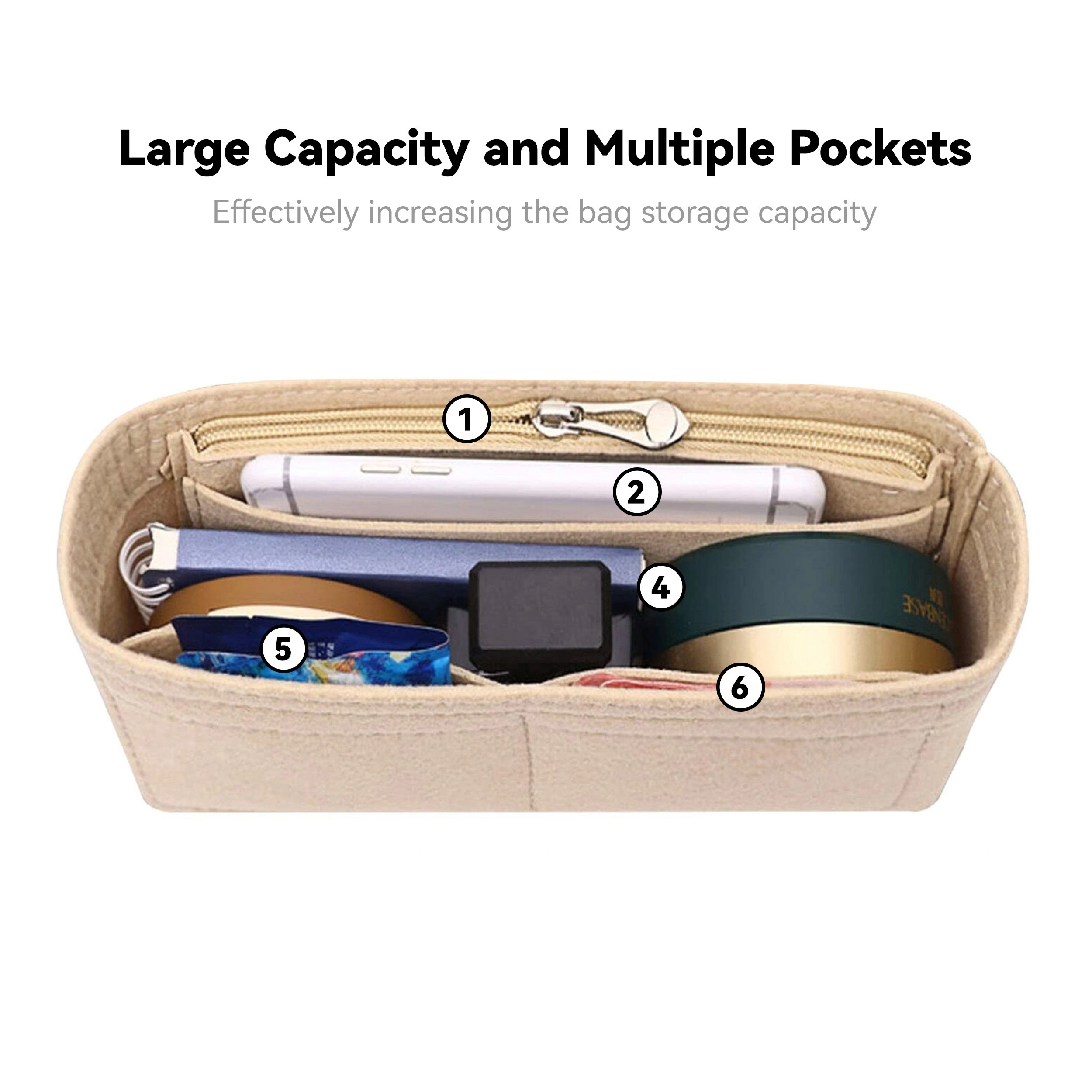 Felt Insert Bag Organizer, Mak – Backpack Insert Organizer recenzja i cena