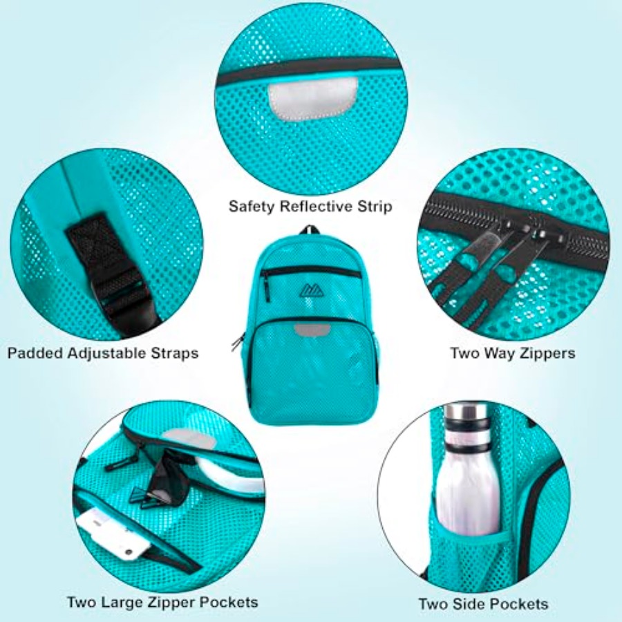 Reflective Mesh School Backpac – School Backpack Teen recenzja i cena