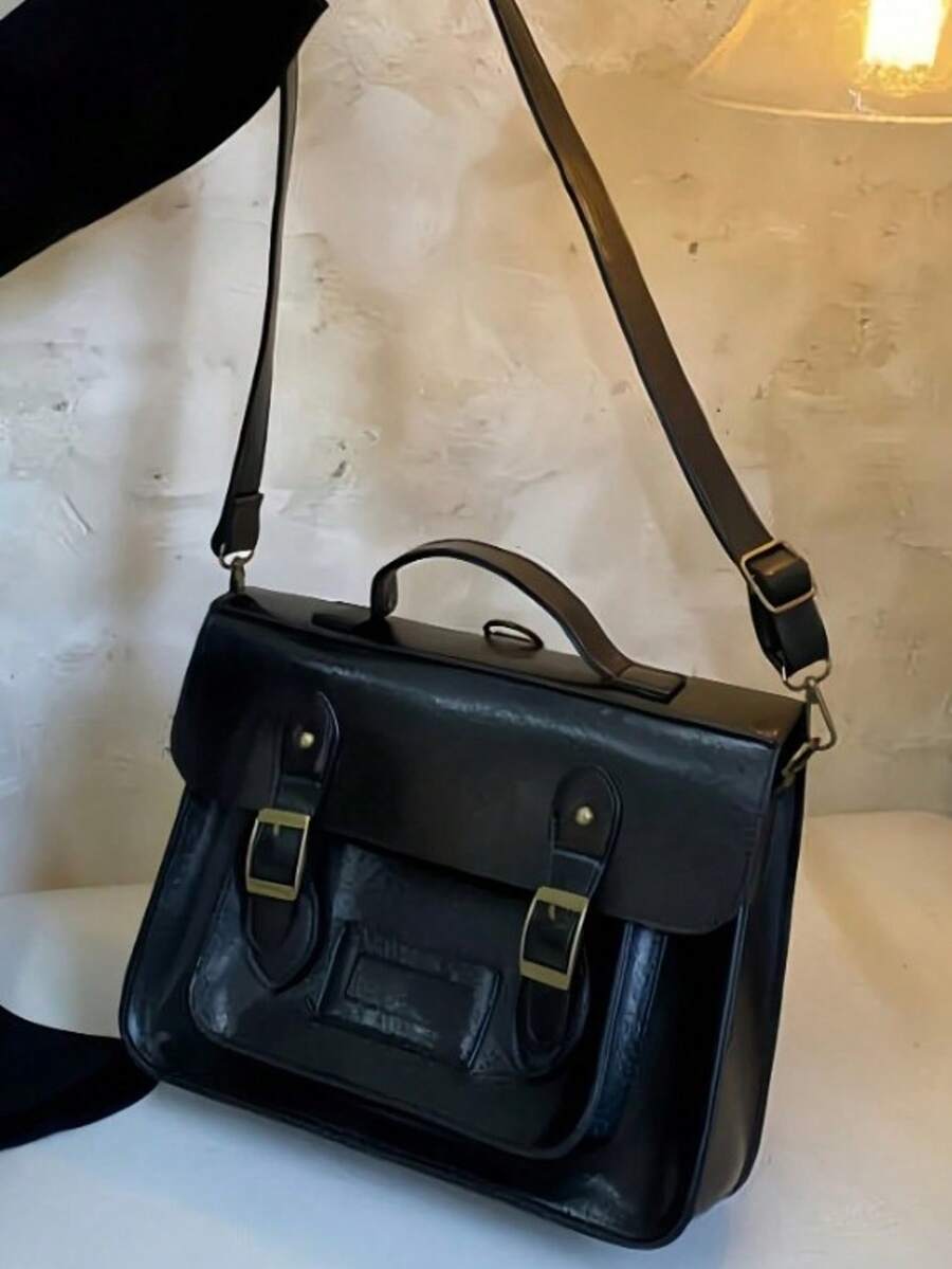 Retro British Style Satchel Ba – Leather Backpack Vintage recenzja i cena