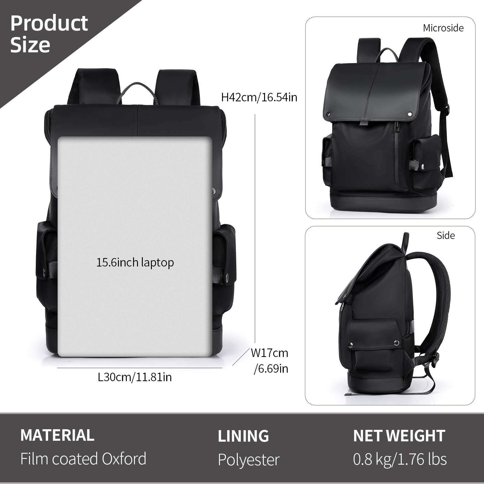 15.6in Laptop Backpack Oxford  – Hiking Backpack Waterproof recenzja i cena