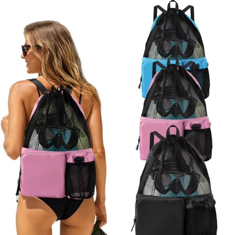 Large Capacity Mesh Drawstring – Drawstring Gym Bag recenzja i cena