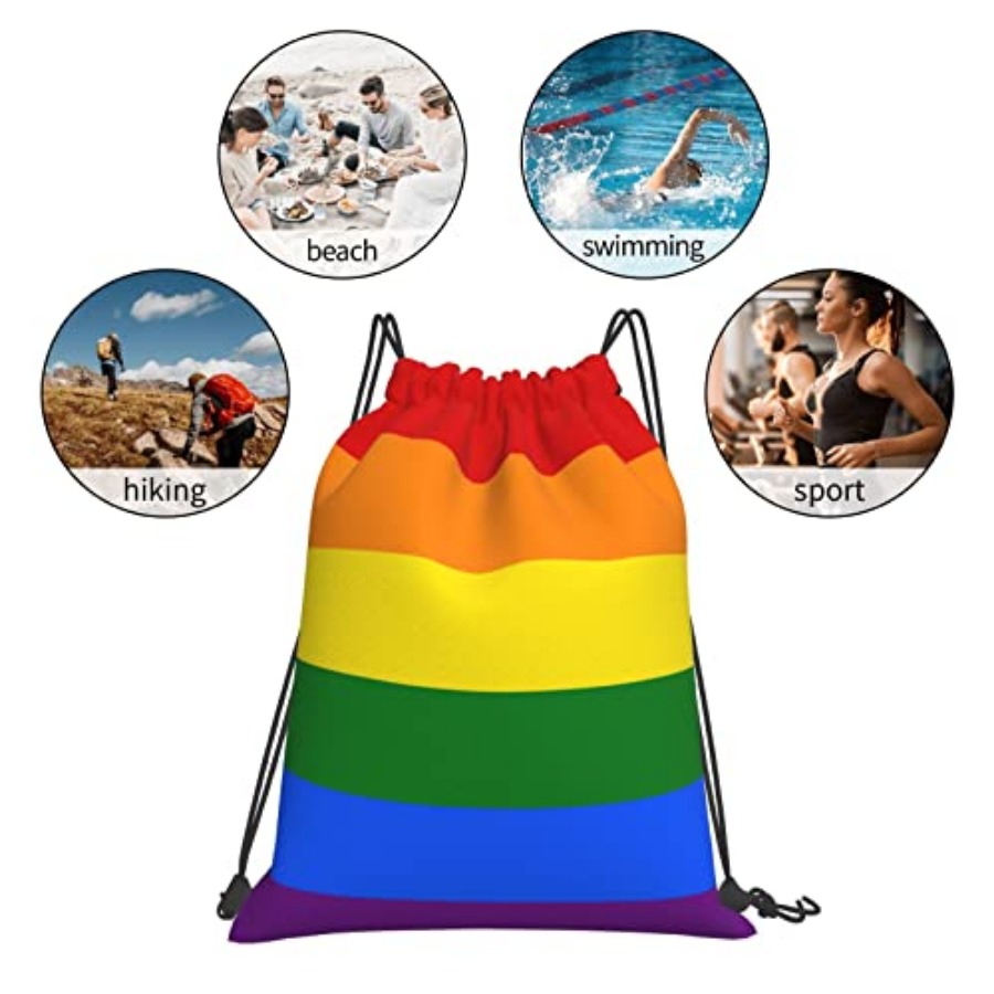 Lgbt Flag Gay Pride Rainbow Un – Drawstring Gym Bag recenzja i cena