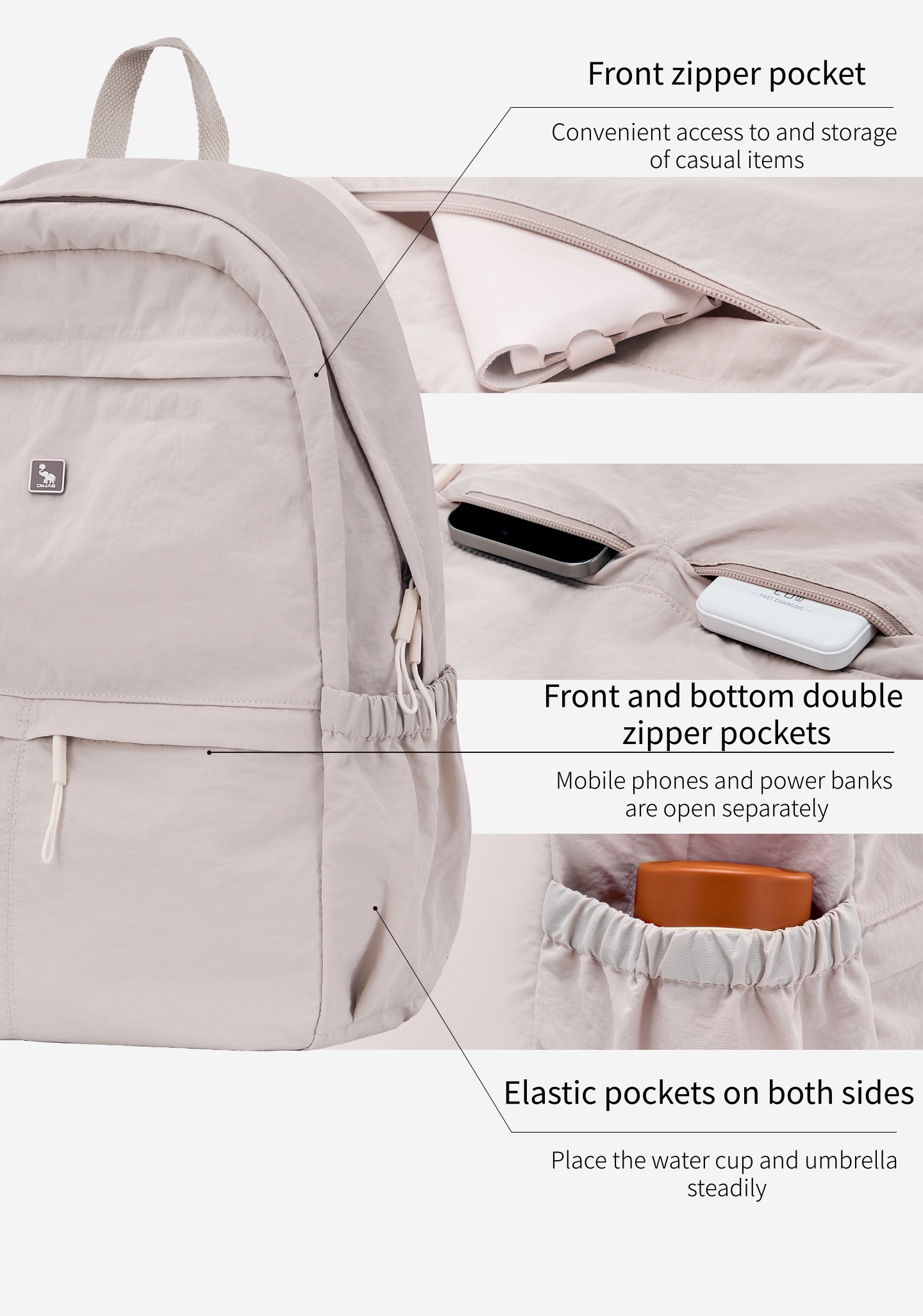 OIWAS Ultra Lightweight and St – Canvas Backpack Casual recenzja i cena