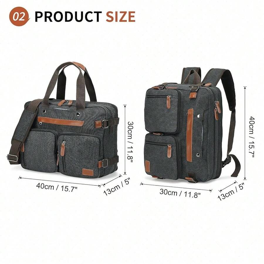 Canvas Laptop Backpack 3-In-1  – Canvas Backpack Casual recenzja i cena