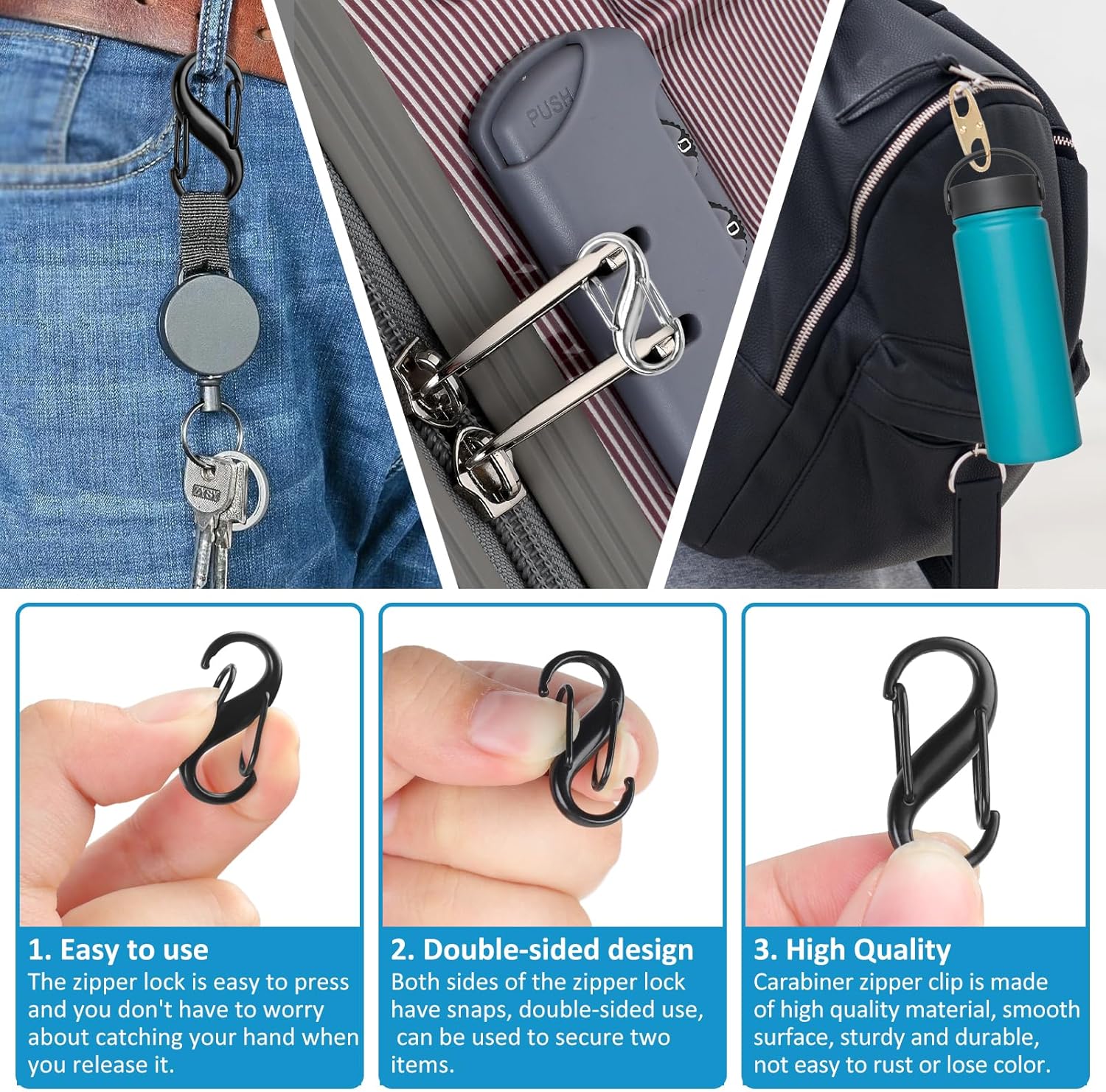Lock Combo, Total 21PCS Clips  – Backpack Lock Combo recenzja i cena