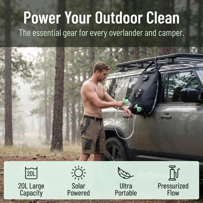 20L Solar Shower Bag Large Cap – Hydration Pack Outdoor recenzja i cena