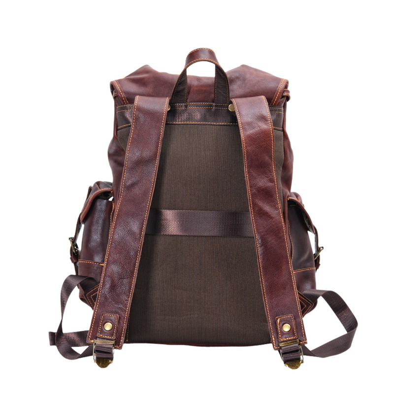European and American vintage  – Leather Backpack Vintage recenzja i cena