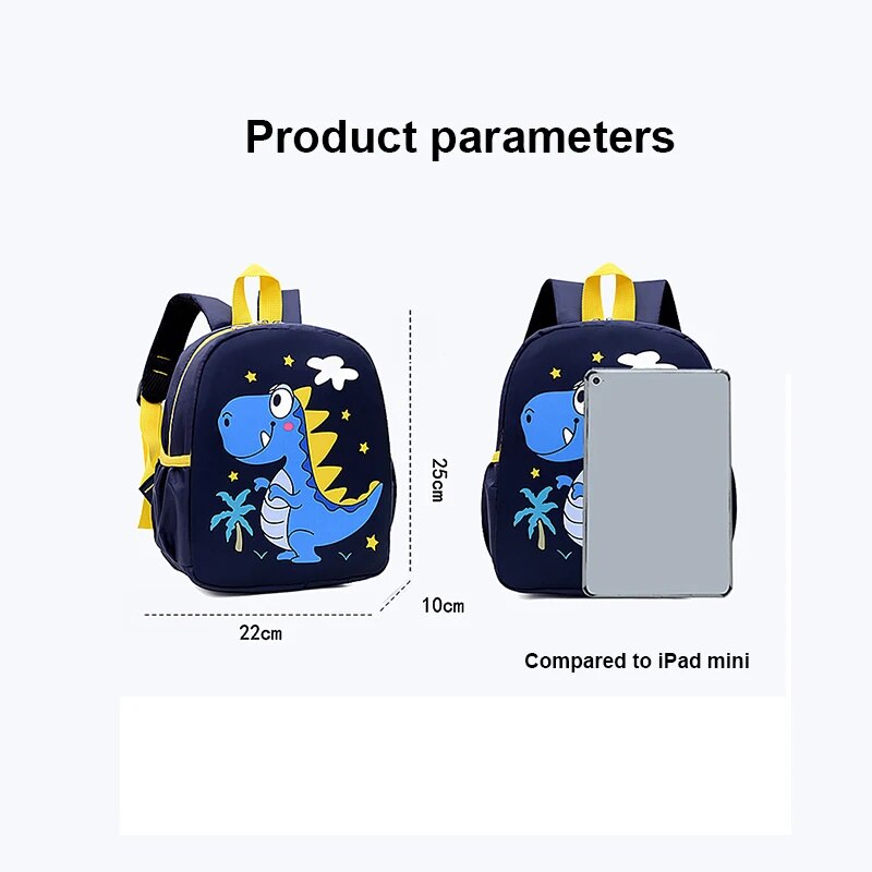 Cartoon Cute Dinosaur Printed  – School Backpack Teen recenzja i cena