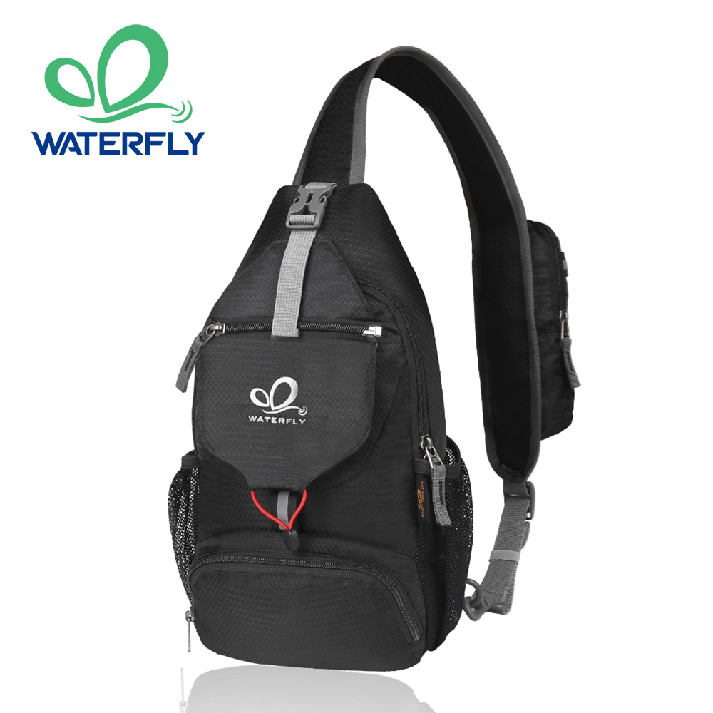 WATERFLY Chest Bag Shoulder Sm – Canvas Backpack Casual recenzja i cena