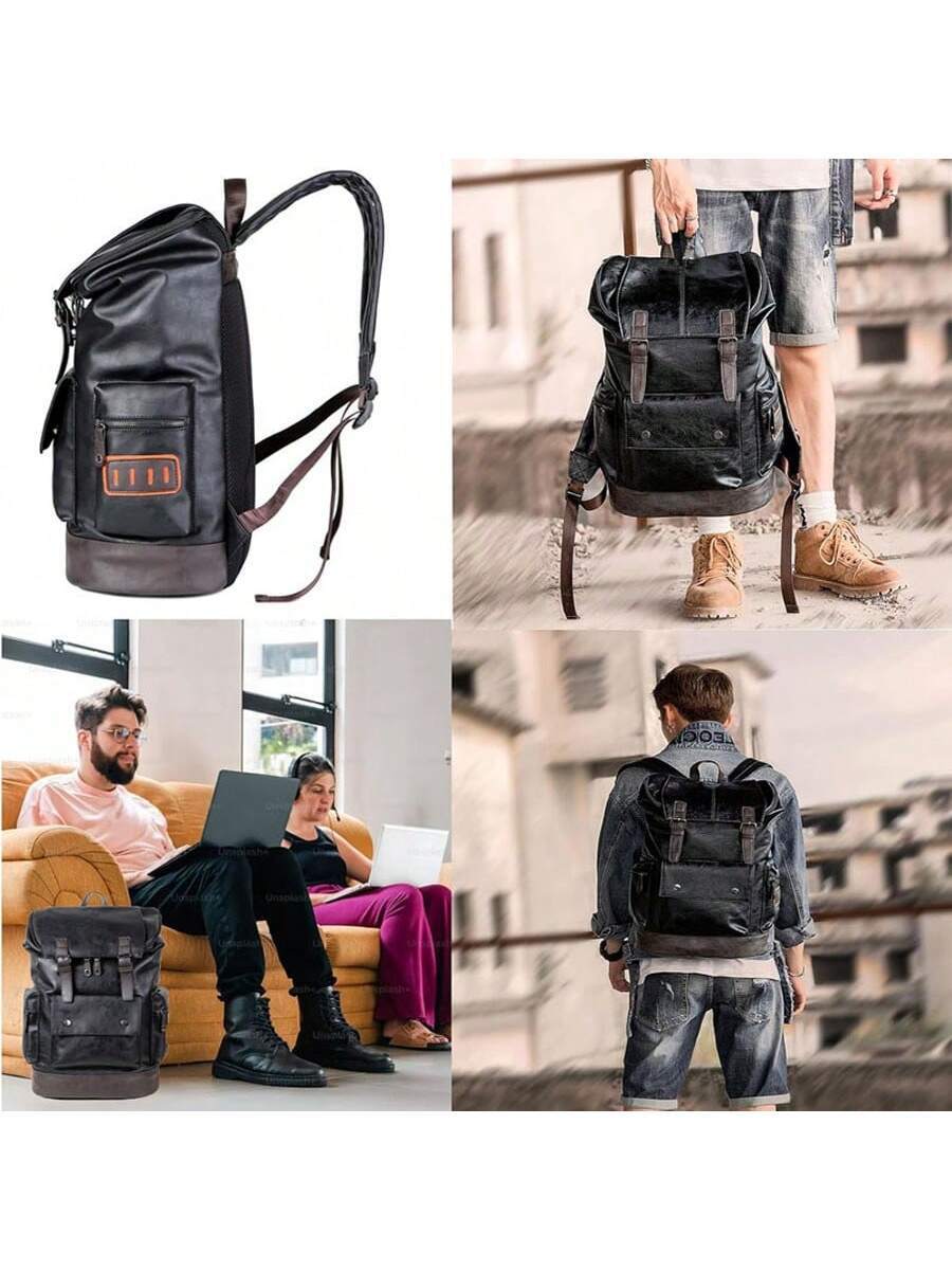 Vintage Black Leather Laptop B – Leather Backpack Vintage recenzja i cena