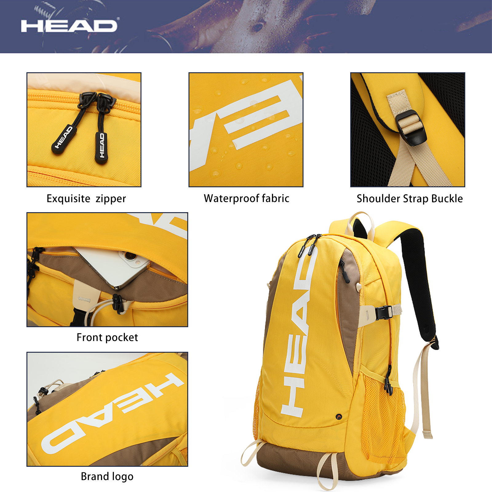 HEAD Waterproof Sport Gym Back – Hiking Backpack Waterproof recenzja i cena