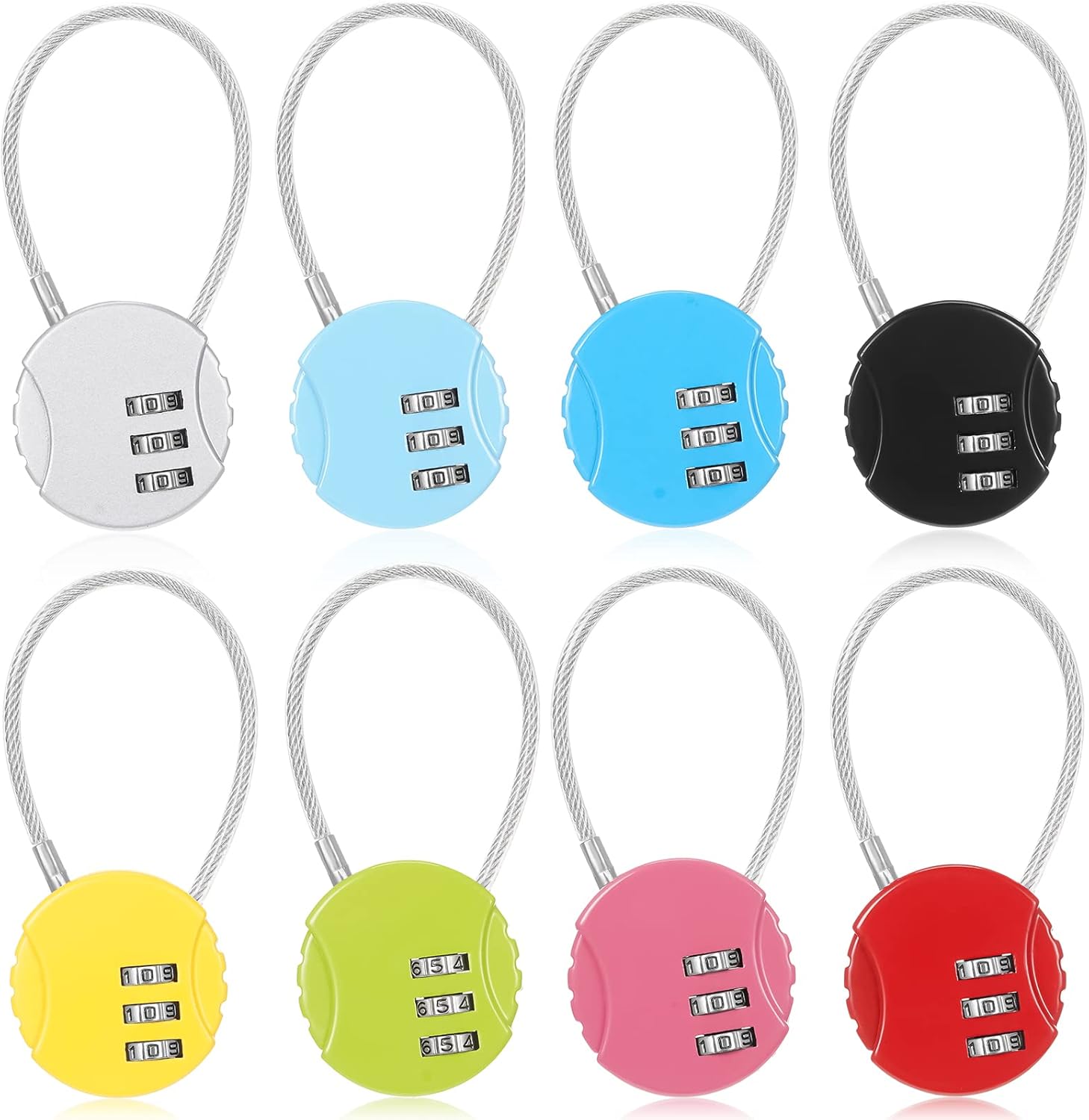 8 Pack Combination Wire Lock 3 – Backpack Lock Combo recenzja i cena